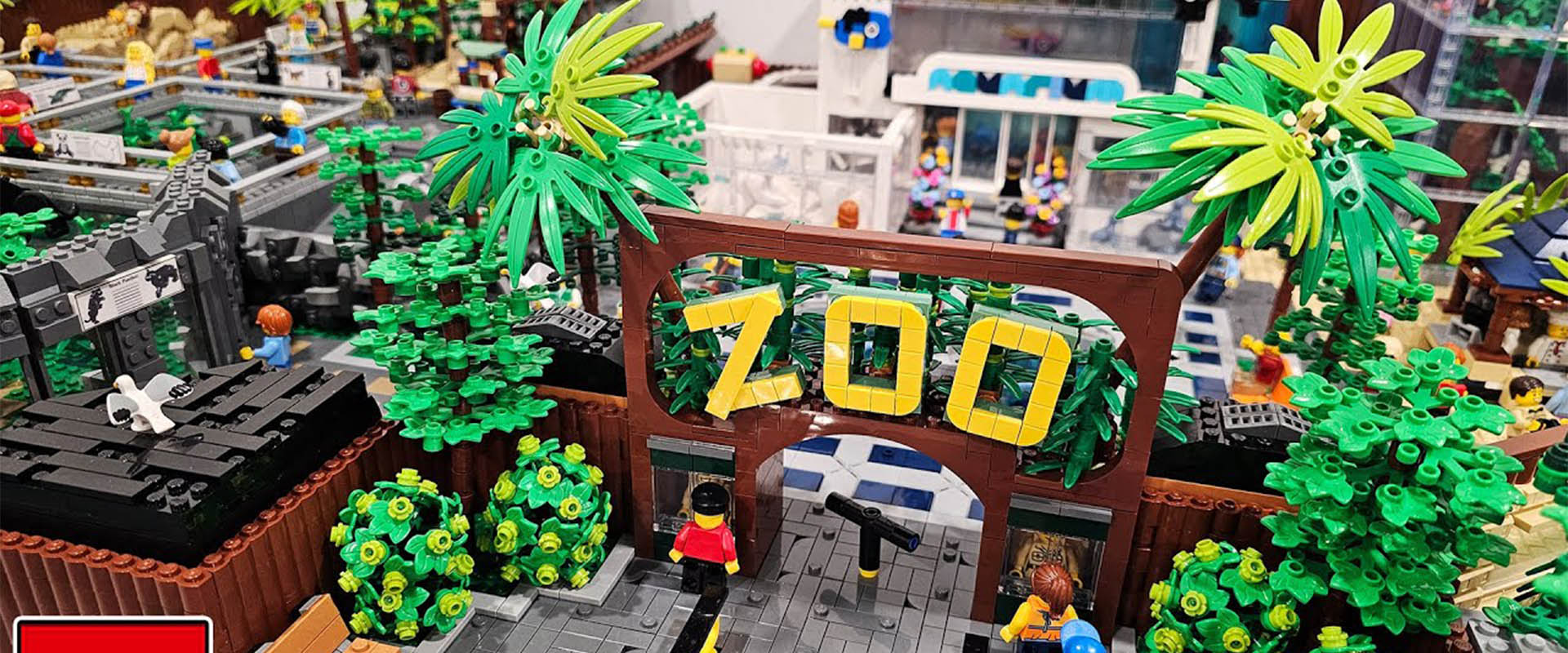 ⁣I Built a Huge Lego Zoo with Over 100 Animals