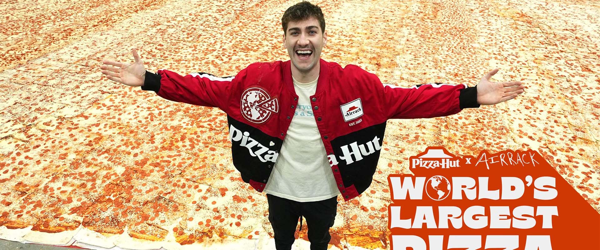 ⁣I Made The World s Largest Pizza (132 Feet)