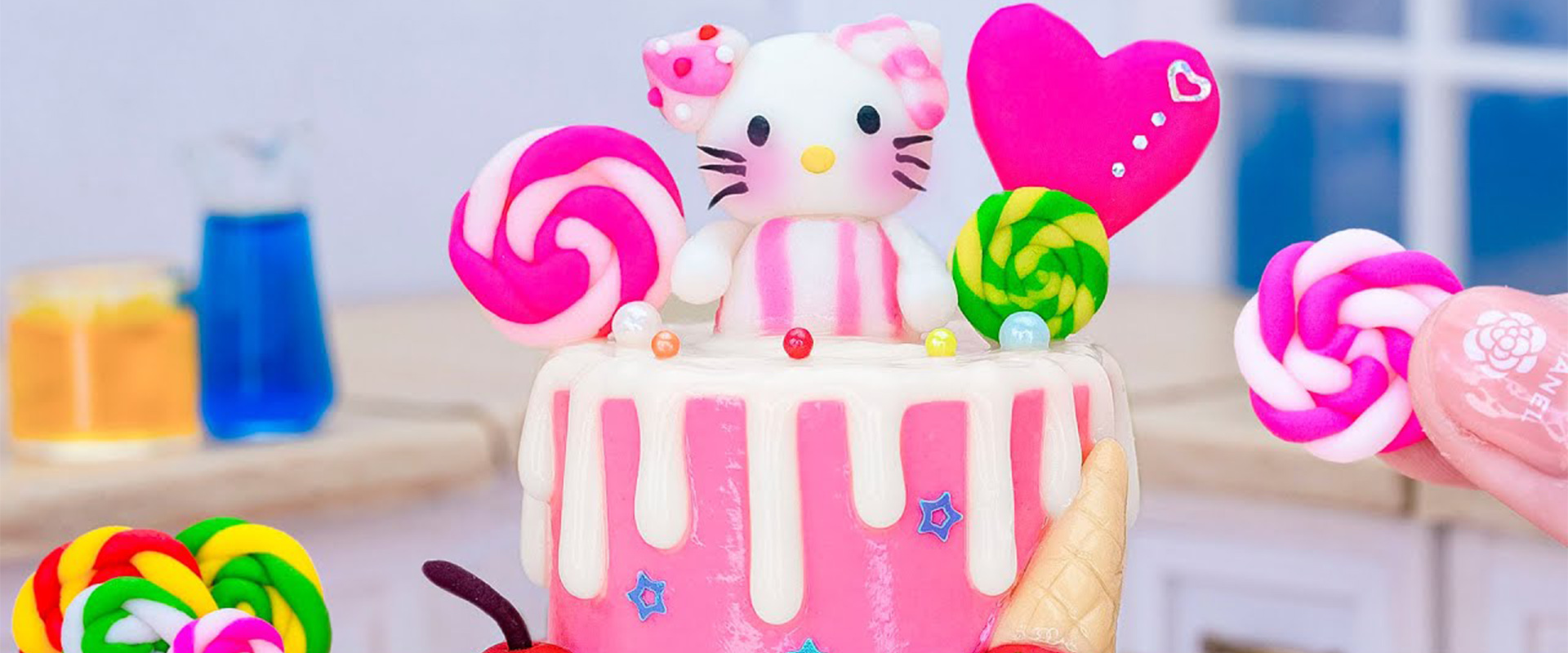 Satisfying Miniature Hello Kitty Cake Decorating - Best Strawberry Cake Recipe By Mini Tasty