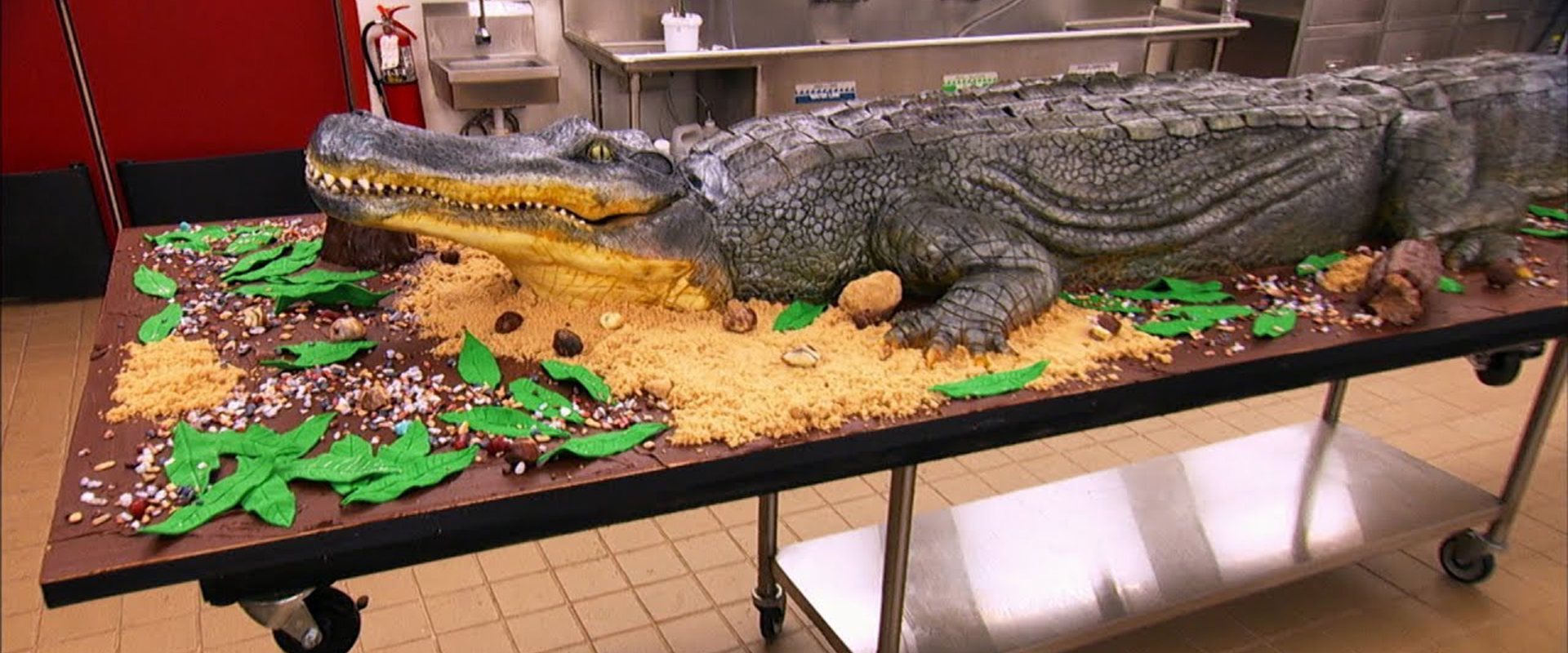 ⁣Making a 14-Foot Alligator Cake! | Cake Boss 